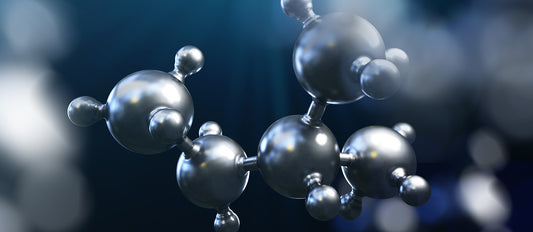 close up of colloidal silver particles suspended in water