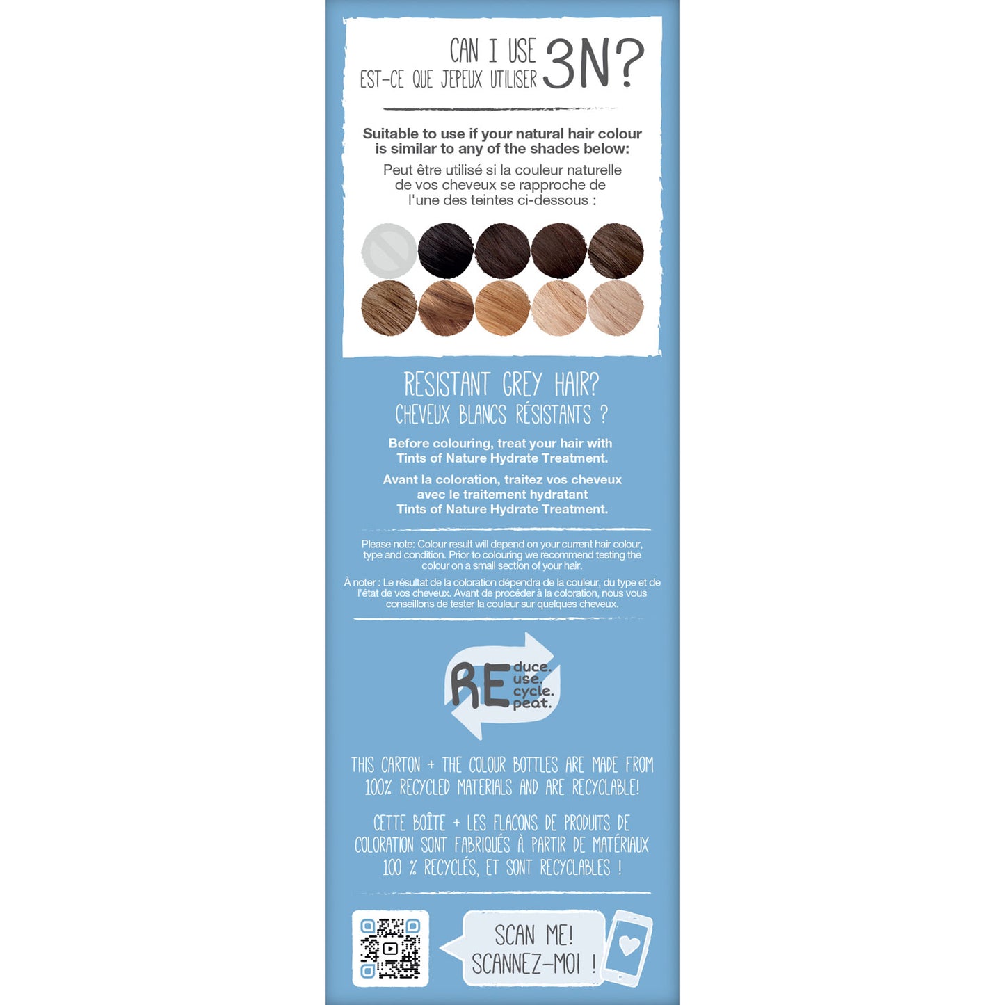 3N Natural Dark Brown Permanent Hair Dye