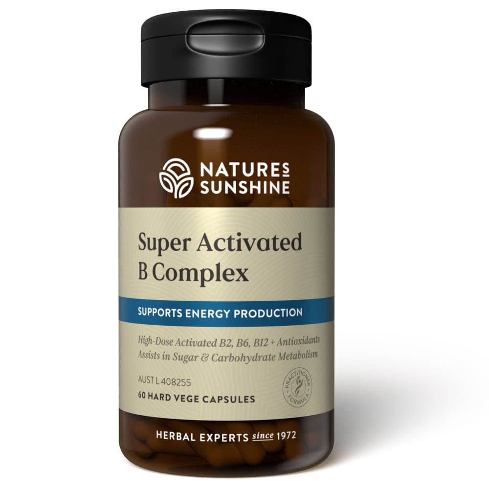 Bottle of Nature's Sunshine Super Activated B Complex