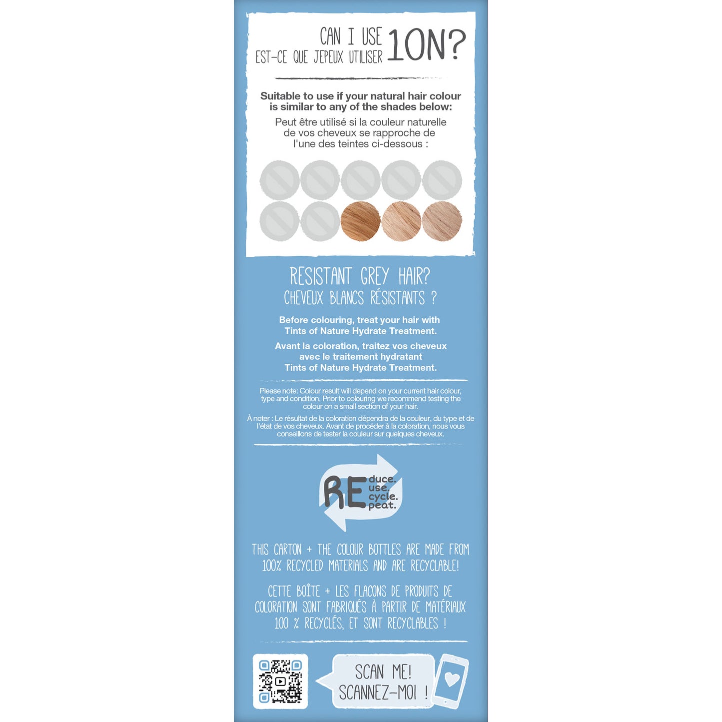 10N Natural Platinum Blonde Permanent Hair Dye