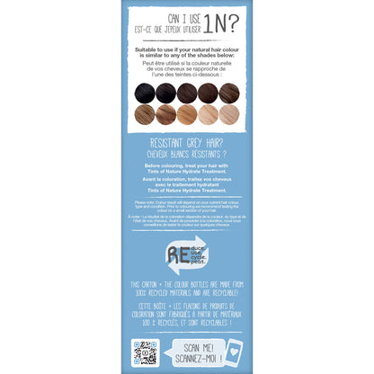 1N Natural Black Permanent Hair Dye