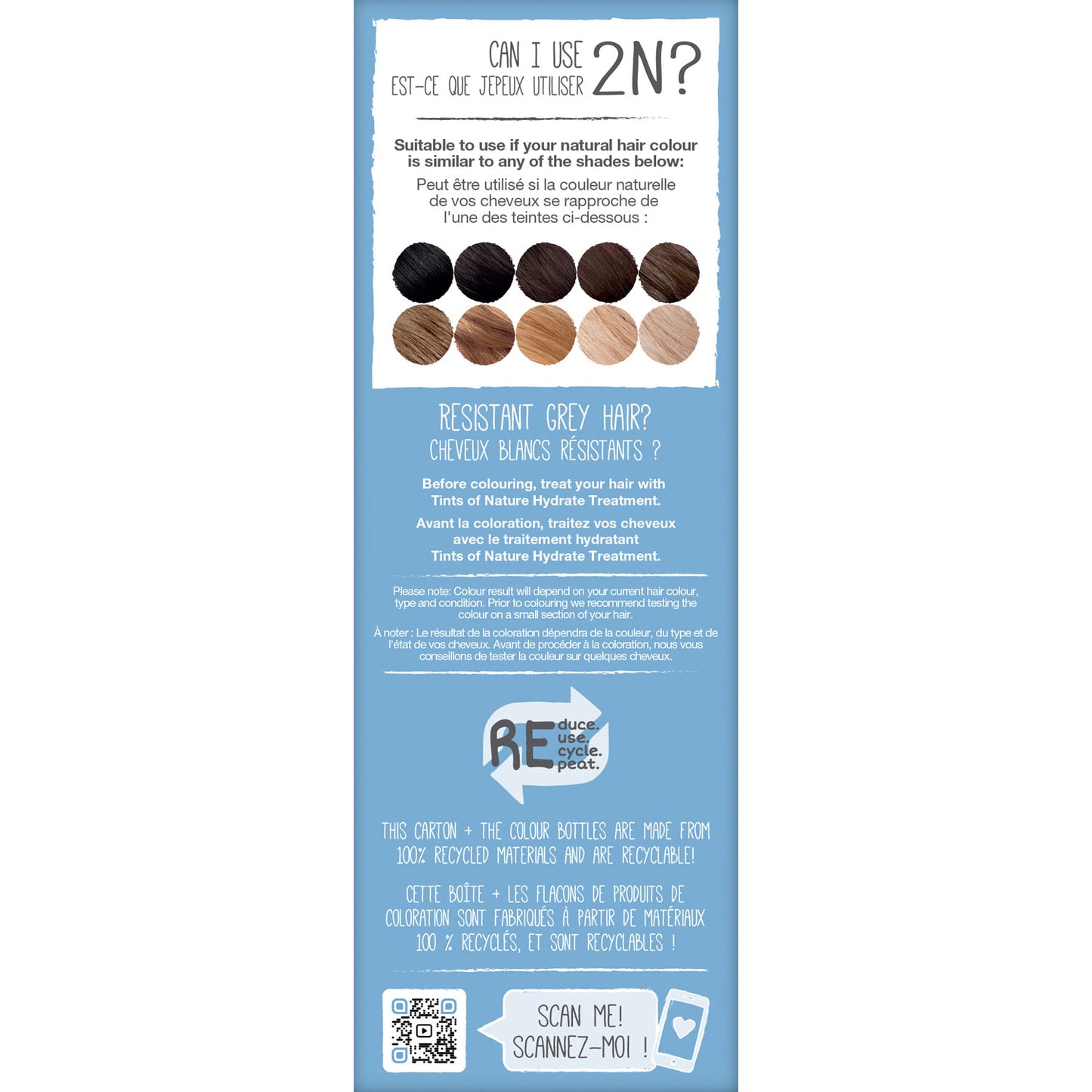2N Natural Darkest Brown Permanent Hair Dye