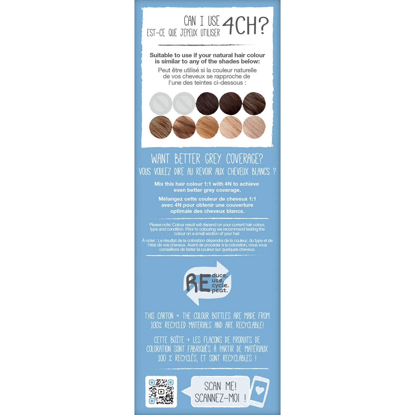 4CH Rich Chocolate Brown Permanent Hair Dye