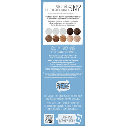 5N Natural Light Brown Permanent Hair Dye