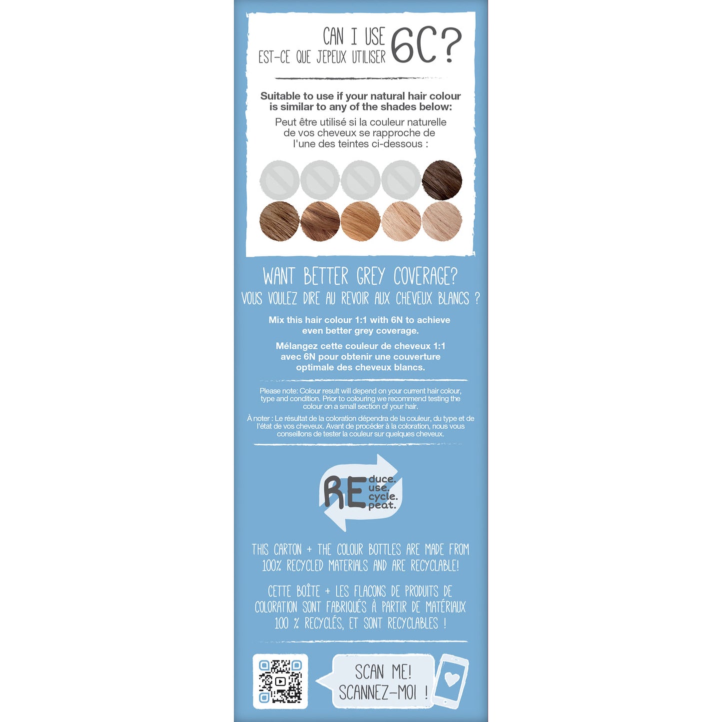 6C Dark Ash Blonde Permanent Hair Dye