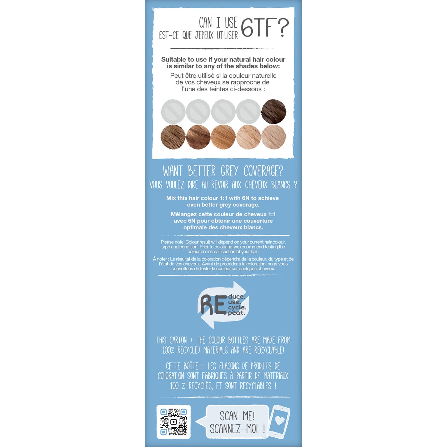 6TF Dark Toffee Blonde Permanent Hair Dye