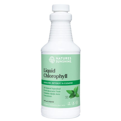 Bottle of Nature's Sunshine Liquid Chlorophyll 473ml