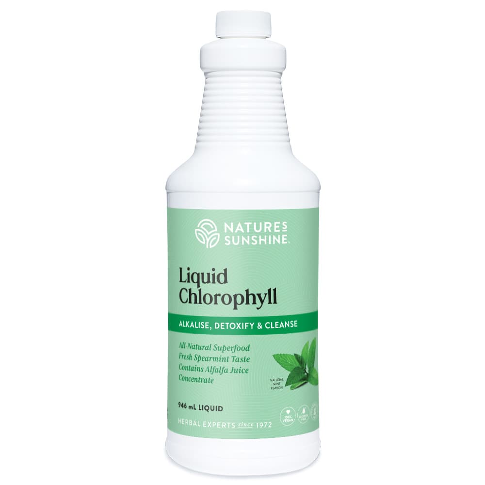 Bottle of Nature's Sunshine Liquid Chlorophyll 946ml