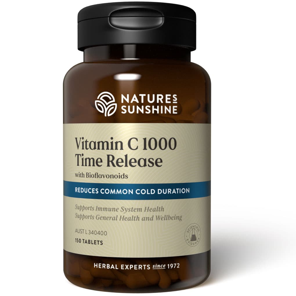bottle of Nature's Sunshine Vitamin C 1000 Time Release