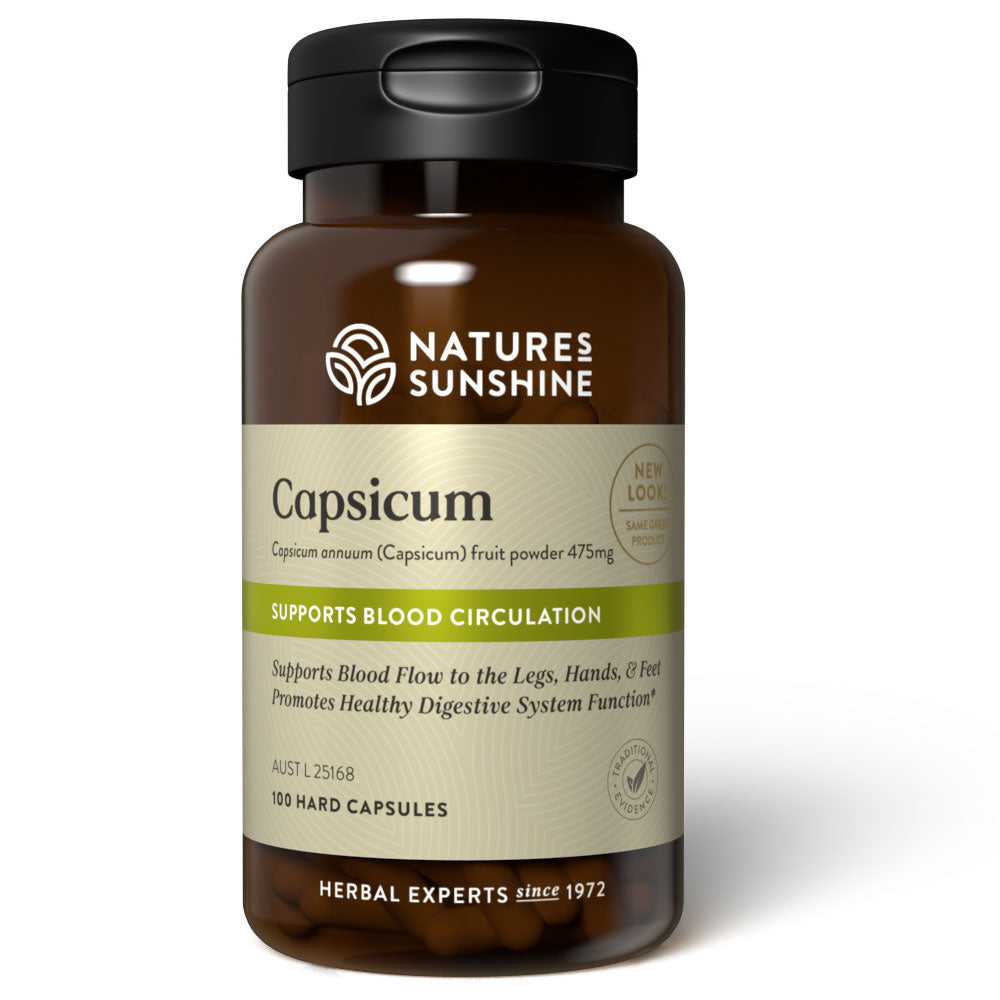 Bottle of Nature's Sunshine Capsicum (Cayenne Pepper)