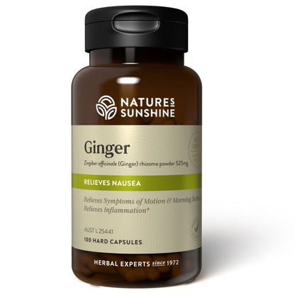 Bottle of Nature's Sunshine Ginger