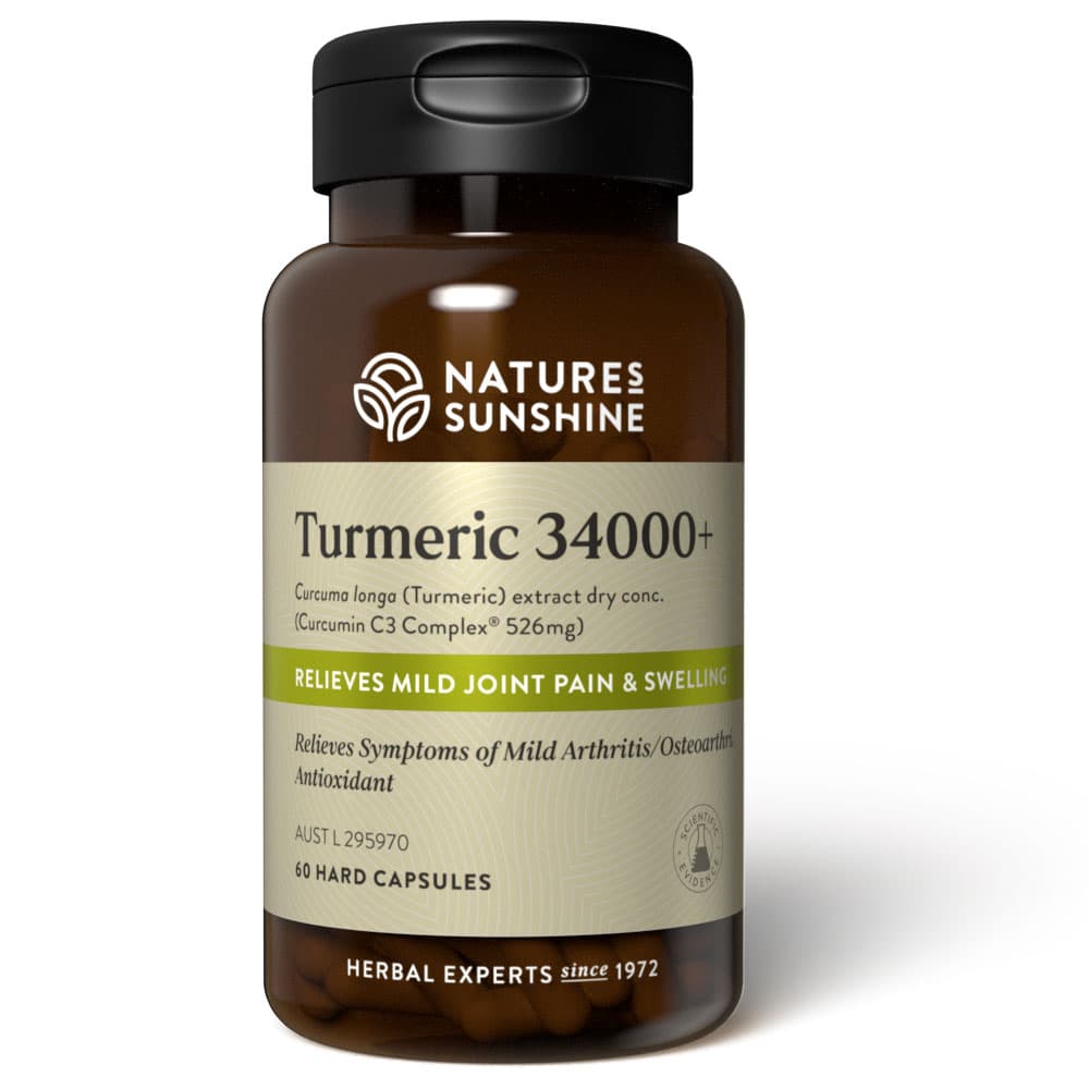 Bottle of Nature's Sunshine Turmeric 34000+
